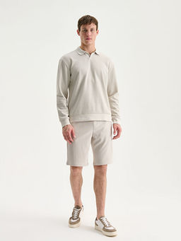 Polo Yaka Erkek Sweatshirt