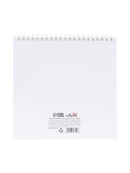 Скетчбук для акварели Calligrata TOP, 190×190 мм, 20 листов на гребне, обложка мелованный картон, жёсткая подложка, блок СПб ГОЗНАК 200 г/м²