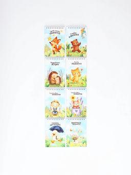 Блокноты, А6, 30 л., набор 8 шт. «Зверята»