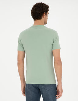Haki Slim Fit Bisiklet Yaka T-shirt