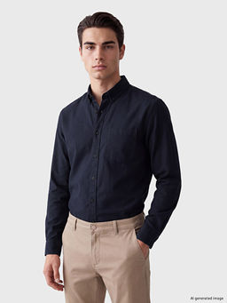 Regular Fit Poplin Erkek G?mlek