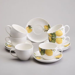 ЧАЙНЫЙ НАБОР LEFARD ЛЕМОН ТРИ НА 6 ПЕР. 12 ПР. 250 МЛ