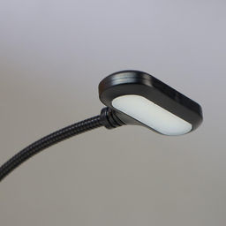Лампа настольная RISALUX 16108/1, светодиодная, на прищепке, USB, чёрная, 5.3×8.2×22.5 см