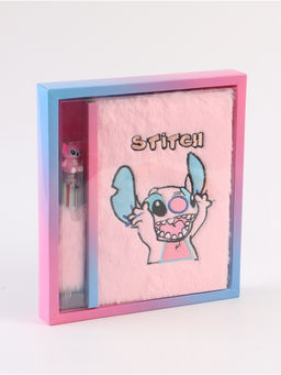 Блокнот пушистый и ручка многоцветная «Эйнджел», розовый