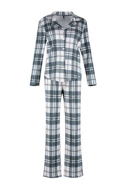 Cok Renkli %100 Pamuk Ekoseli Gomlek-Pantolon Orme Pijama Tak?m? THMAW24PT00251 - Trendyolmilla фото 6