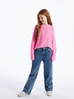 Wideleg K?z ?ocuk Jean Pantolon