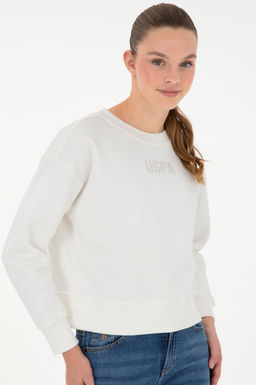 Женский свитшот цвета экрю Неожиданная скидка в корзине - U.s. polo assn фото 3