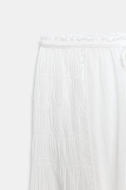 PANTAL?N BOMBACHO ENCAJE ZW COLLECTION / Blanco roto - Zara фото 8