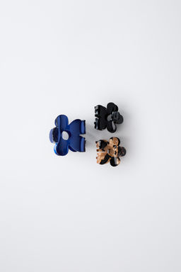 3-PACK OF FLOWER HAIR CLIPS