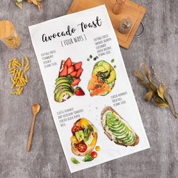 Полотенце Этель Авокадо 40х73 см, 100% хлопок, саржа 190 гр/м2