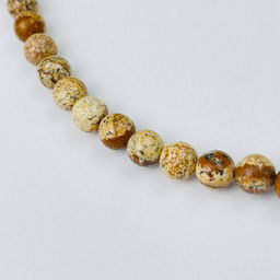 Бусы из Яшмы песочной
