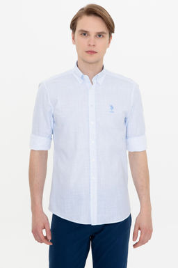 Erkek Mavi Uzun Kollu G_mlek