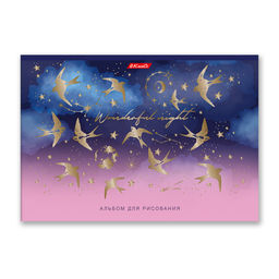 Светоч 40АЛСК4_7_3_9 Альбом для рисования, фольга, 100 г/м2 A4 29 х 20.5 см 40 л. 5 шт. на скобе 000231 Волшебный сон  фото 4