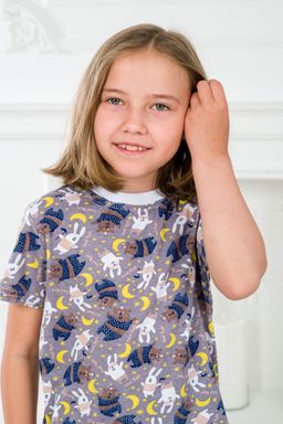 Пижама детская из футболки и бридж из кулирки Мишки - Амадэль фото 4