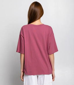 Футболка #БШ2257 (1), брусничный