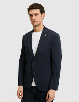Lacivert Slim Fit Spor Ceket