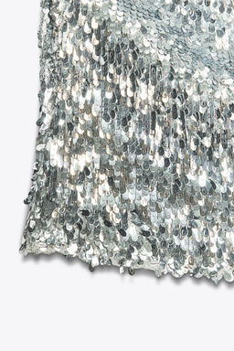 SEQUINNED HALTER TOP - Zara фото 9