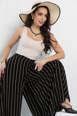 Брюки Камелия (черные/полоска) Б12964-13М - Lt collection фото 6