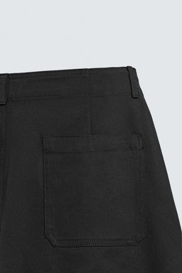 PANTAL?N WIDE FIT PLIEGUES / Negro - Zara фото 10
