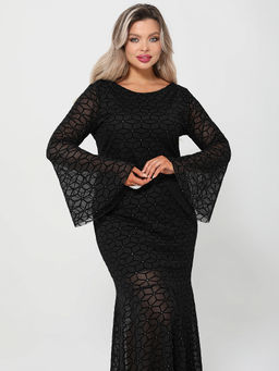 Платье Габриэлла 0455-1амх черный кристалл