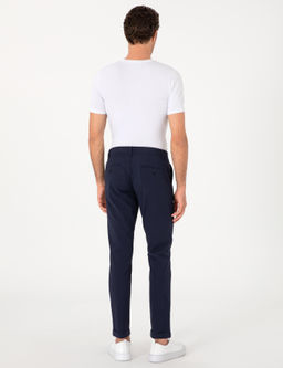 Koyu Lacivert Slim Fit Gofreli Beli Ba_c_kl_ Spor Pantolon - Cacharel фото 4