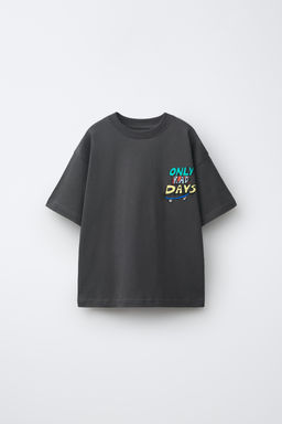 CAMISETA ESTAMPADA LOGO / Antracita oscuro