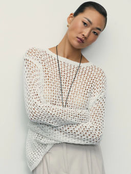 Свободный джемпер из хлопка / Zarina