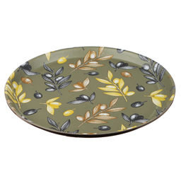 _Поднос круглый с антискользящим покрытием, d35,5см, "Тоскана", 2 дизайна арт. 862-446