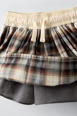 CHECK BERMUDA SKORT - Zara фото 4
