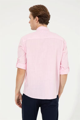 U. S. Polo Assn Мужская пудровая рубашка с длинным рукавом - U.s. polo assn фото 12
