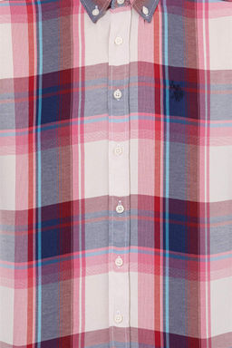 Мужская красная рубашка в шотландскую клетку Неожиданная скидка в корзине