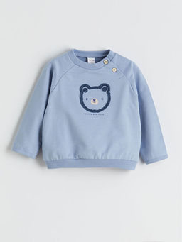 Bisiklet Yaka Erkek Bebek Sweatshirt ve E?ofman Alt?