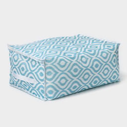 Кофр для хранения вещей Доляна «Лагуна» с ПВХ-окном, 45×30×20 см, бирюзовый