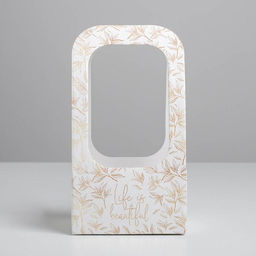 Коробка-переноска для цветов Веточки, 17 12 32 см - Дарите счастье фото 3