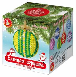 Набор для творчества "Елочная игрушка своими руками. Медальон желто-зеленый" (04083, "Десятое королевство")