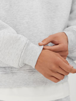 Утепленный свитшот с воротником на молнии - NEVERLATE фото 4