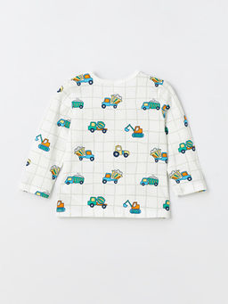 Bisiklet Yaka Uzun Kollu Bask?l? Erkek Bebek Pijama Tak?m? 2li - Waikiki фото 3