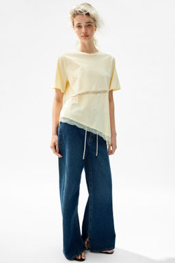 Camiseta con ribete de encaje - H&m фото 8