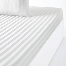 Простыня Сатин Страйп - Белый 150х215