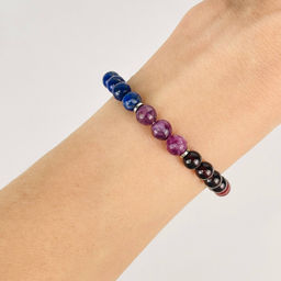 Браслет 7 чакр из Самоцветов - Радуга самоцветов фото 2