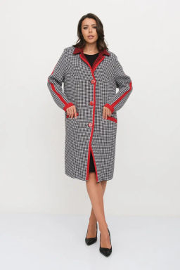 БЕЛАРУСЬ Кардиган Д 2867/черно-красный