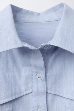 STRIPED CROPPED SHIRT - Zara фото 3