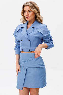 Жакет AmberA 1064B голубой  фото 4