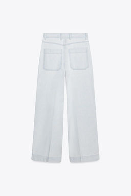 ZW COLLECTION LOOSE HIGH-WAIST JEANS - Zara фото 4