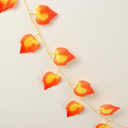 Декор «Гирлянда из листьев» длина: 2.4 м, ширина: 23 см, цвет жёлто-красный