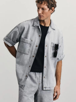 Облегченная джинсовая рубашка / Zarina