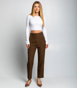 Брюки #ОКТ165002, тёмный хаки