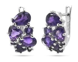 Серьги, аметист, Ферана