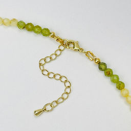 Колье из Цитрина и Хризолита 42 см +