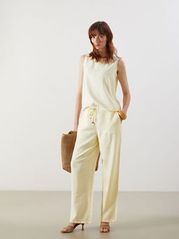 Beli Lastikli Geni? Pa?a Kad?n Pantolon